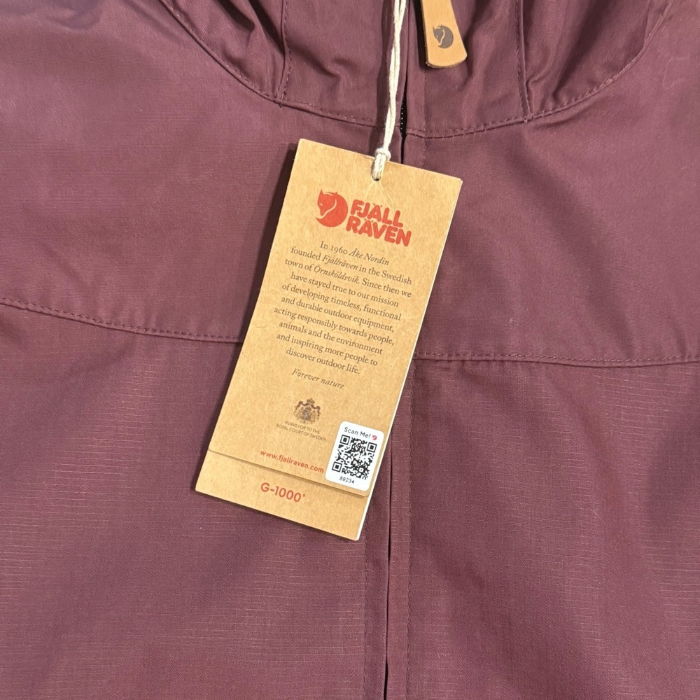 NWT Fjällräven Stina Jacket W – Women’s – Port (burgundy) extra small - Picture 2 of 8